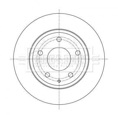 BORG & BECK Тормозной диск BBD5382